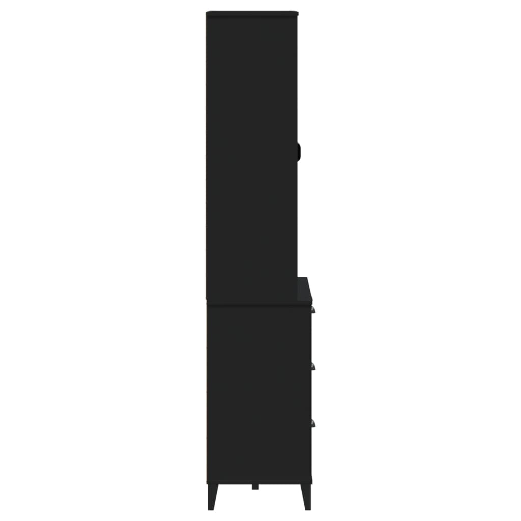 Visoka komoda VIKEN 80 x 40 x 190 cm od masivne borovine