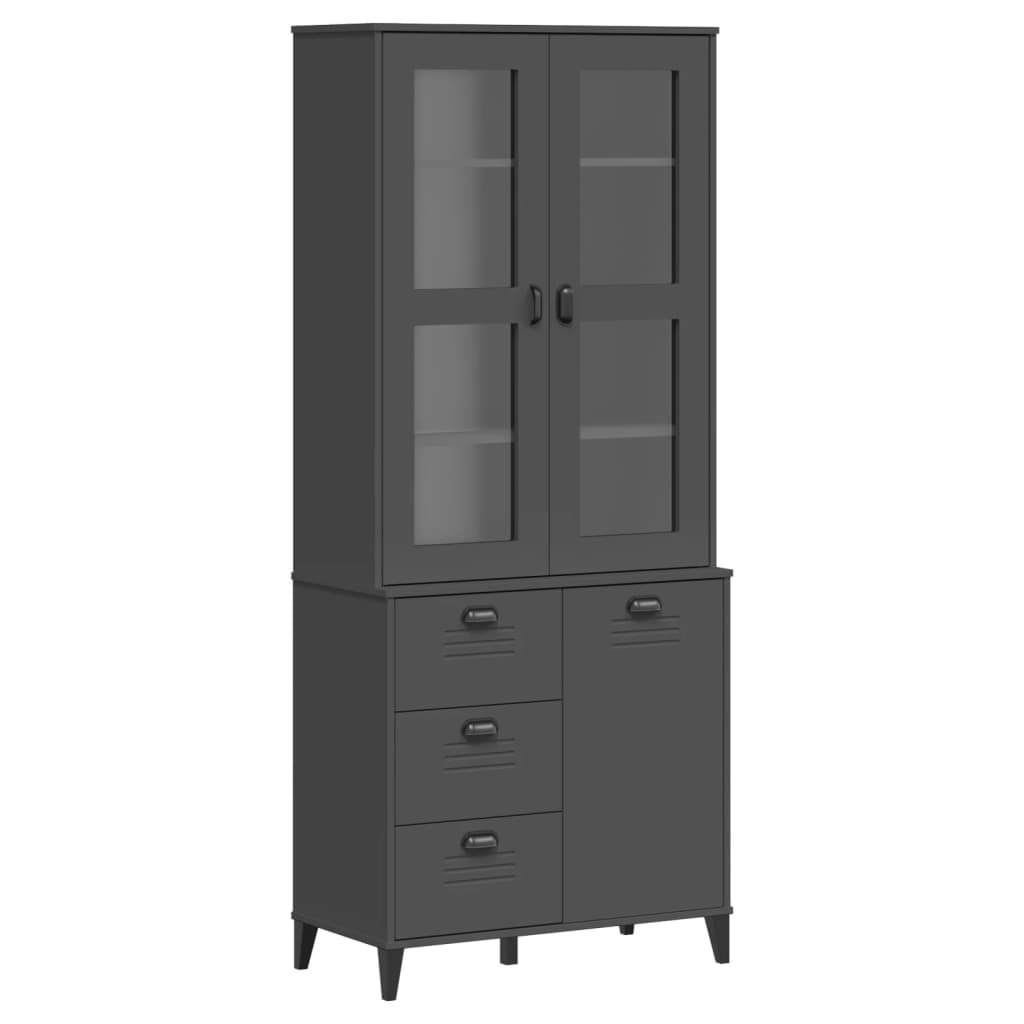 Visoka komoda VIKEN 80 x 40 x 190 cm od masivne borovine
