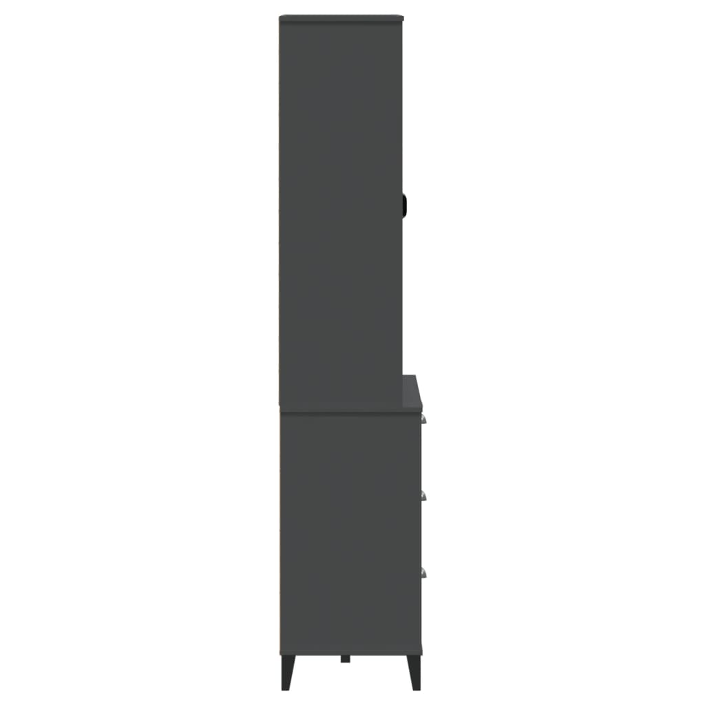 Visoka komoda VIKEN 80 x 40 x 190 cm od masivne borovine