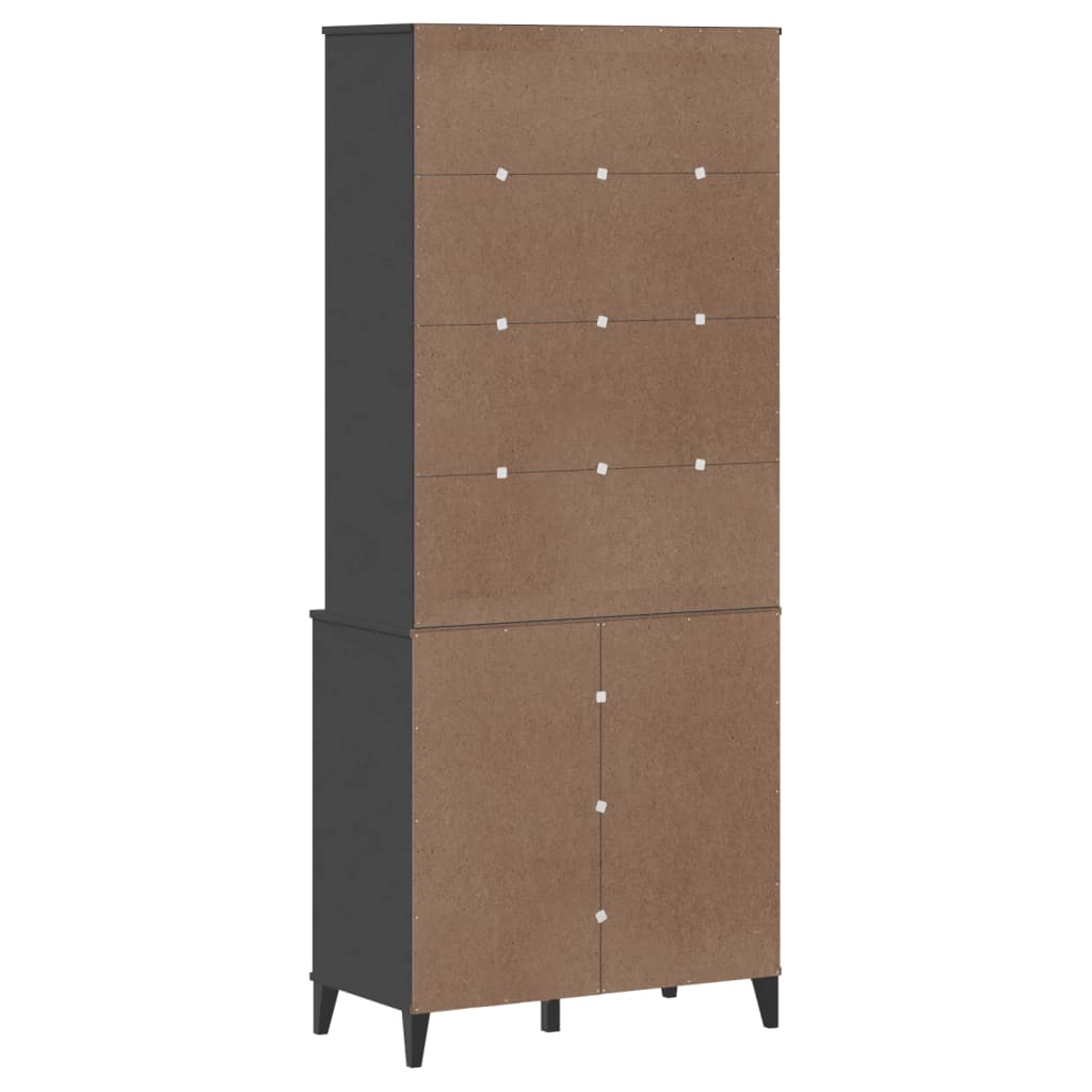 Visoka komoda VIKEN 80 x 40 x 190 cm od masivne borovine