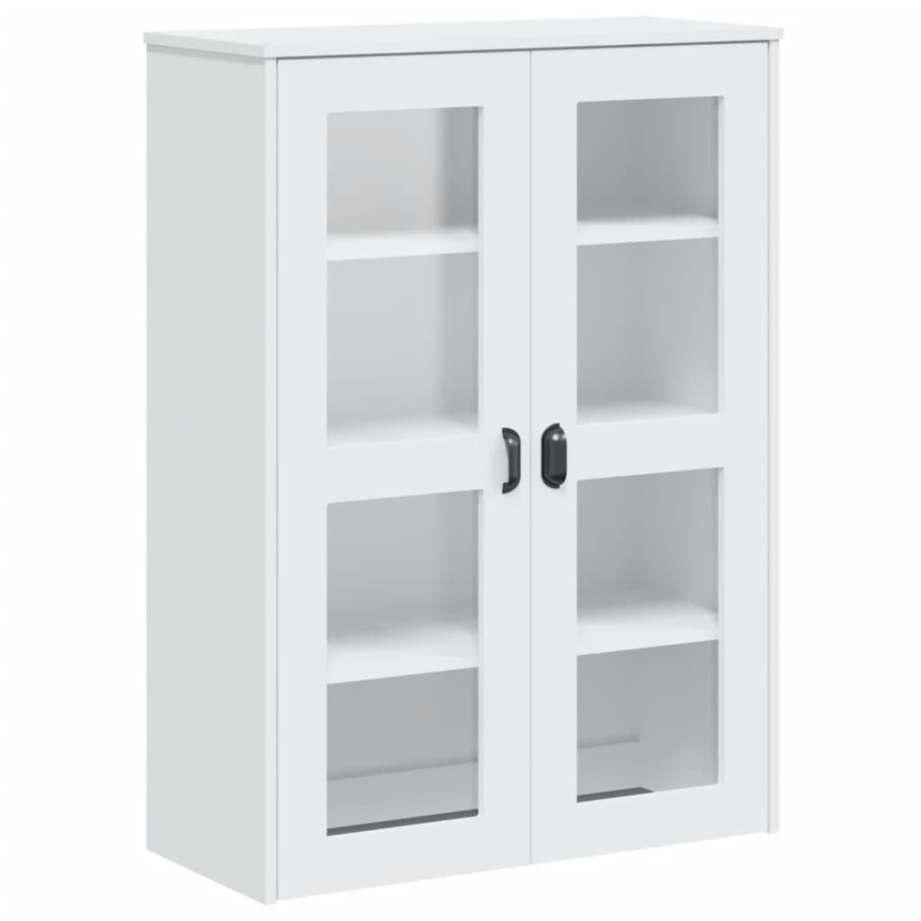 Visoka komoda VIKEN bijela 80 x 40 x 190 cm od masivne borovine