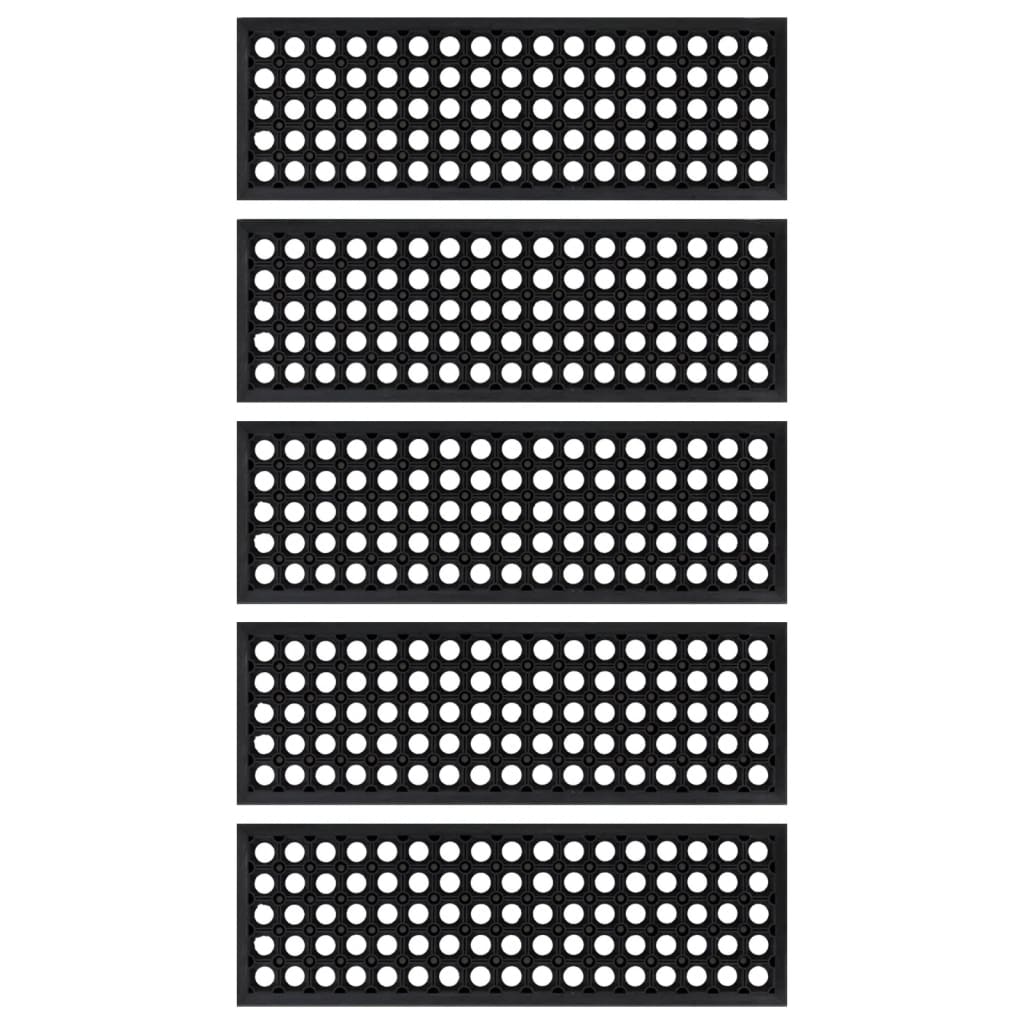 Gazišta za stepenice 5 kom 25 x 75 cm gumena