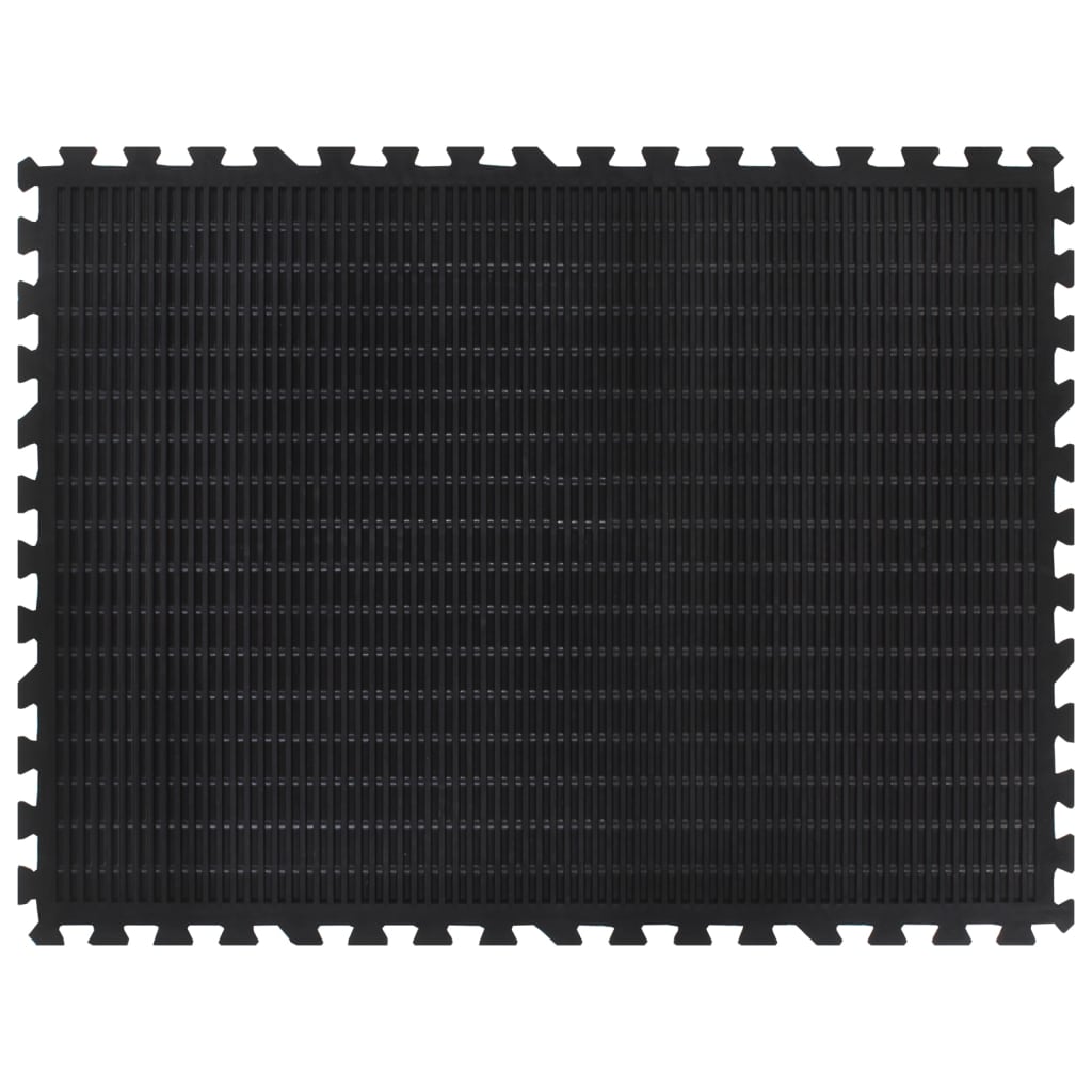 Gumena podna pločica crna 12 mm 90 x 120 cm