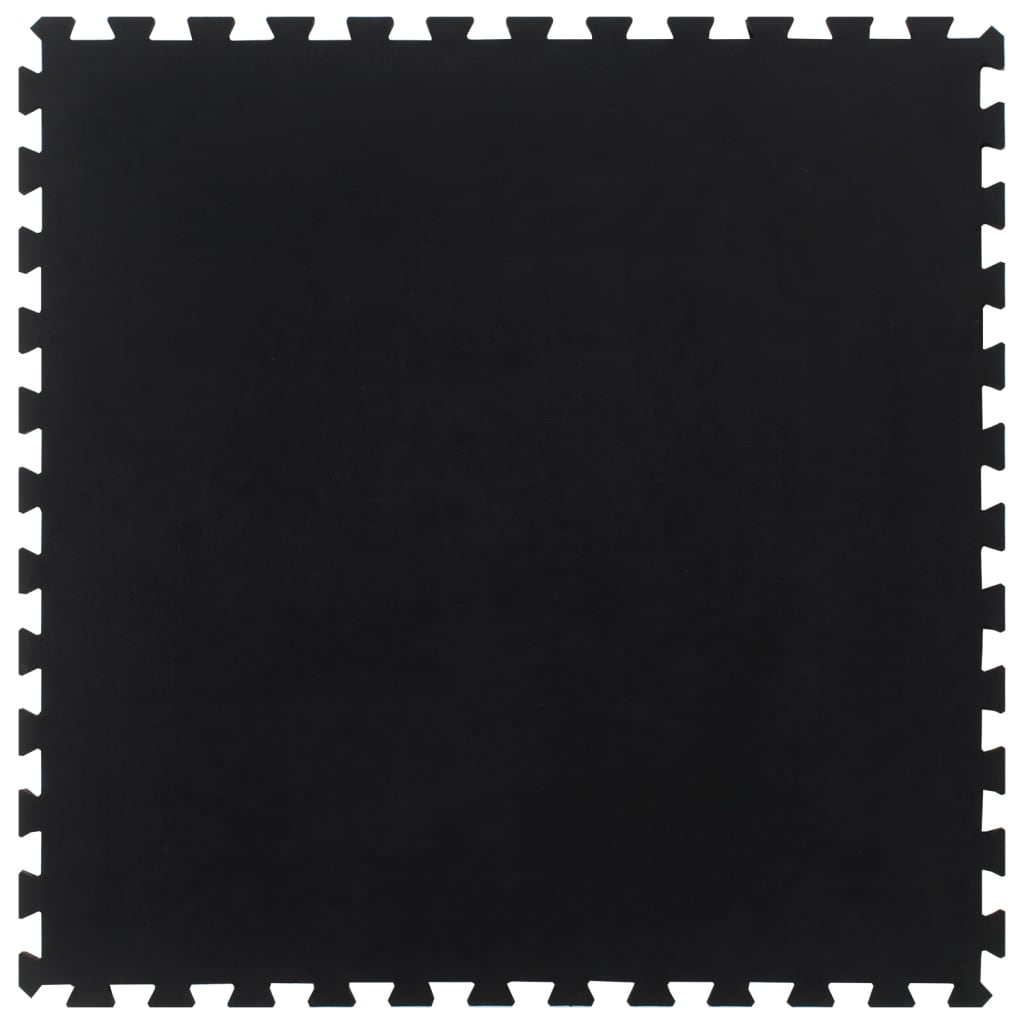Gumena podna pločica crna 12 mm 100 x 100 cm