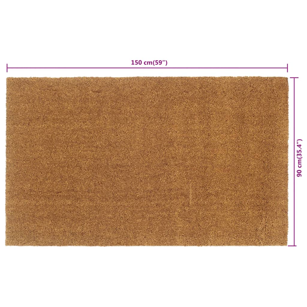 Otirač prirodni 90x150 cm čupavi od kokosovih vlakana