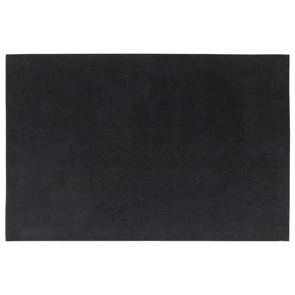 Otirači 2 kom tamnosivi 40 x 60 cm čupavi od kokosovih vlakana