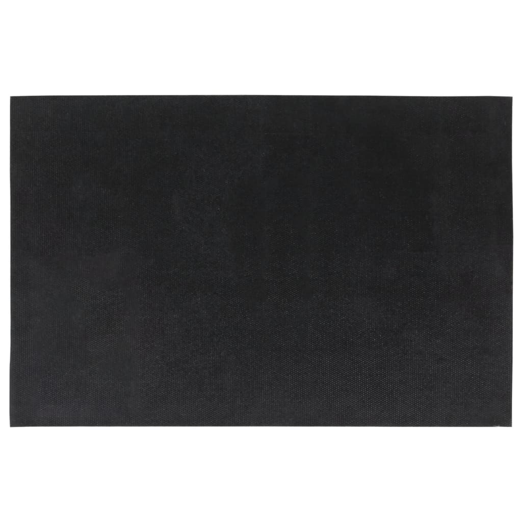 Otirači 5 kom tamnosivi 40 x 60 cm čupavi od kokosovih vlakana