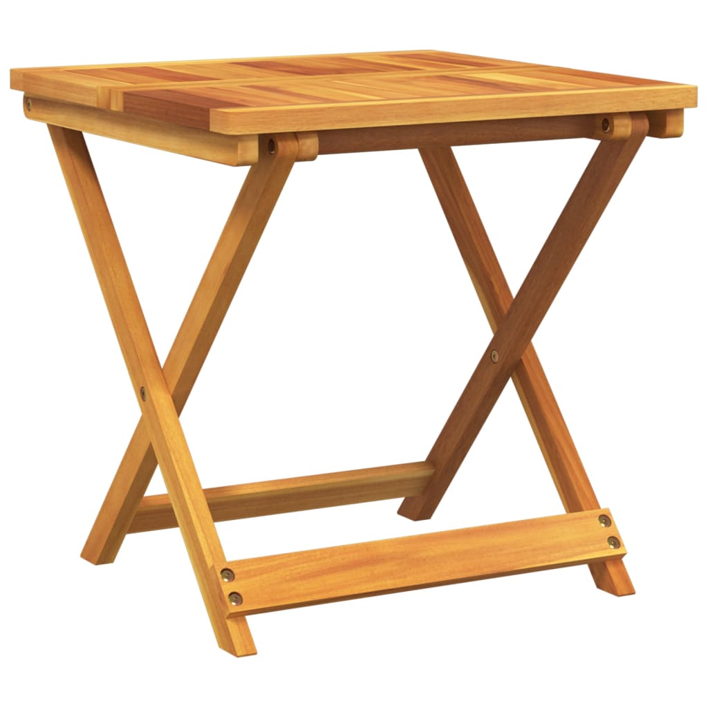 Sklopivi vrtni stol 50 x 50 x 50 cm od masivnog bagremovog drva