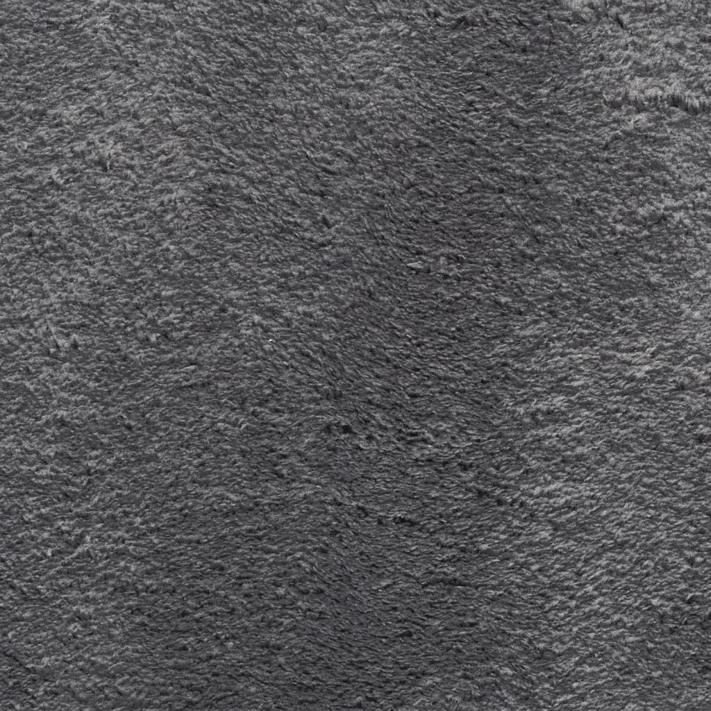 Tepih HUARTE kratkih vlakana mekani i perivi antracit 80x200 cm