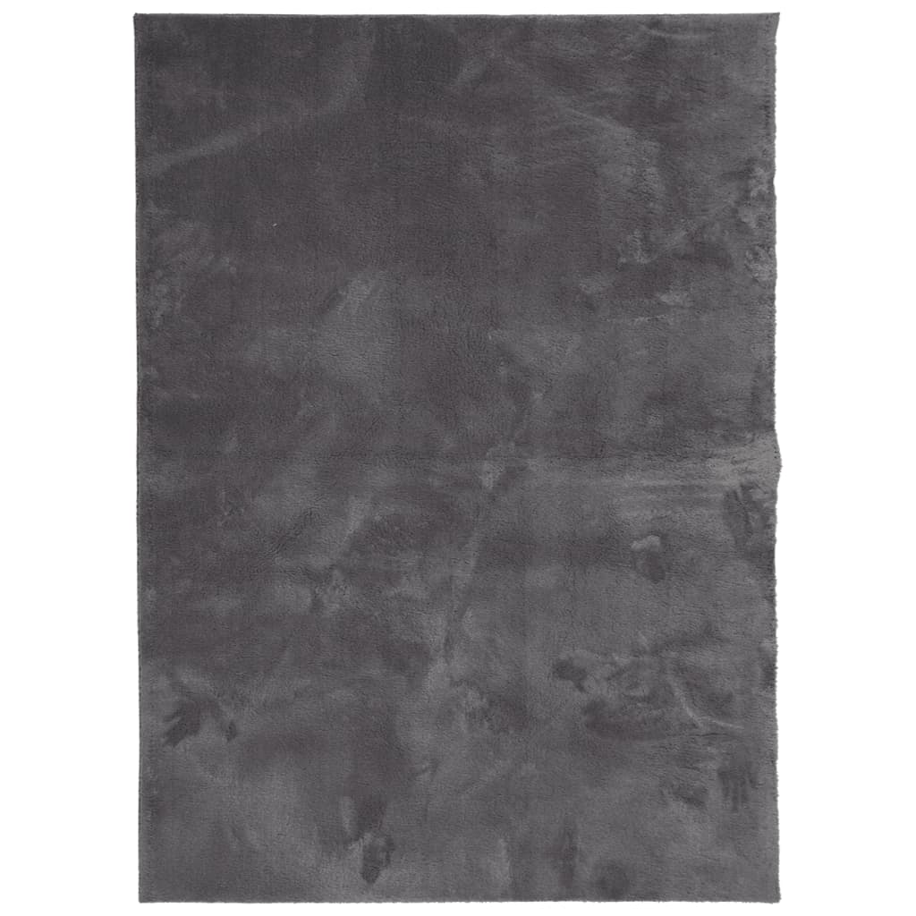 Tepih HUARTE kratkih vlakana mekani i perivi antracit 120x170cm