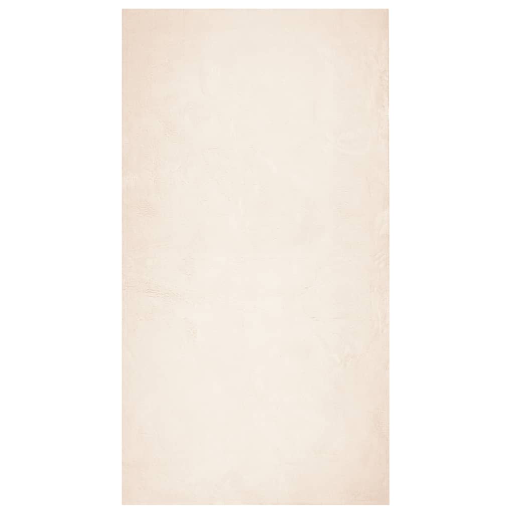 Tepih HUARTE kratkih vlakana mekani i perivi bež 60 x 110 cm