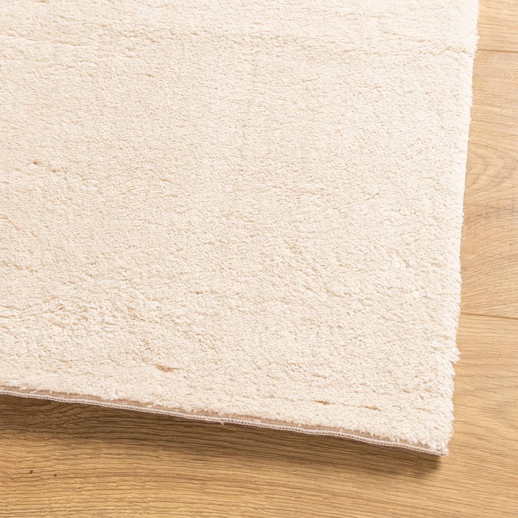 Tepih HUARTE kratkih vlakana mekani i perivi bež 200 x 200 cm