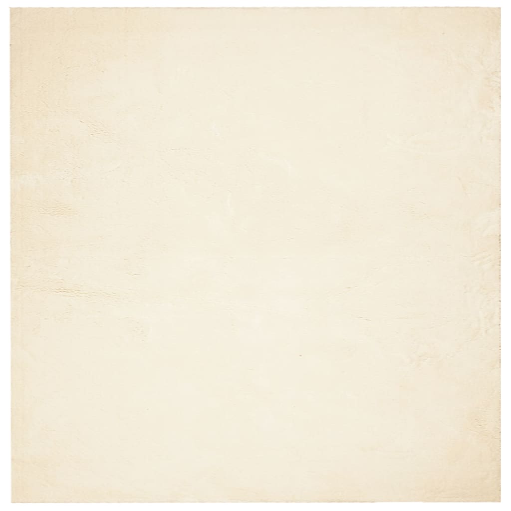 Tepih HUARTE kratkih vlakana mekani i perivi krem 160 x 160 cm