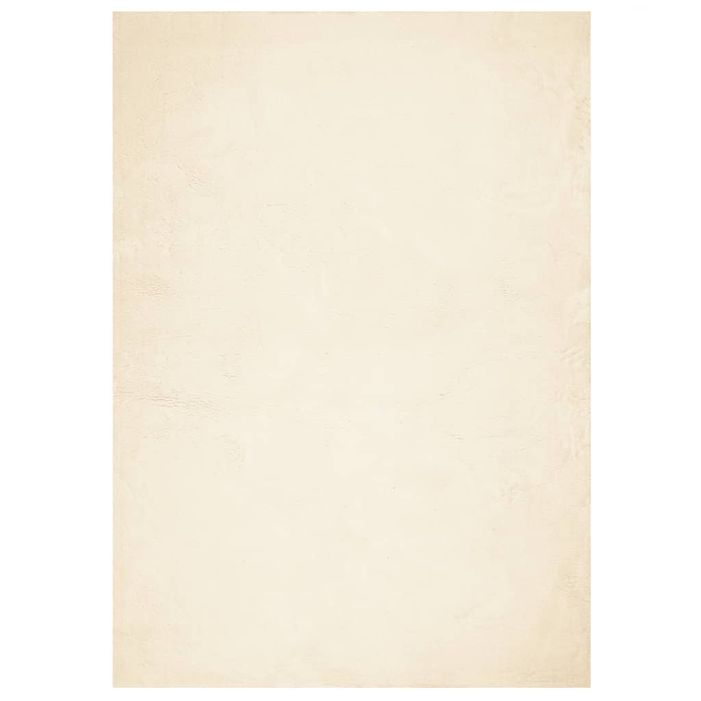 Tepih HUARTE kratkih vlakana mekani i perivi krem 160 x 230 cm
