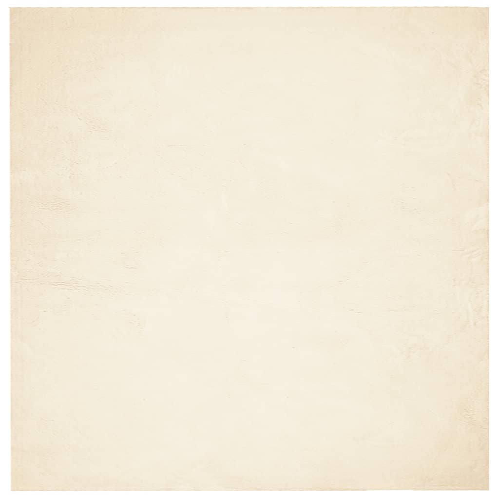 Tepih HUARTE kratkih vlakana mekani i perivi krem 200x200 cm