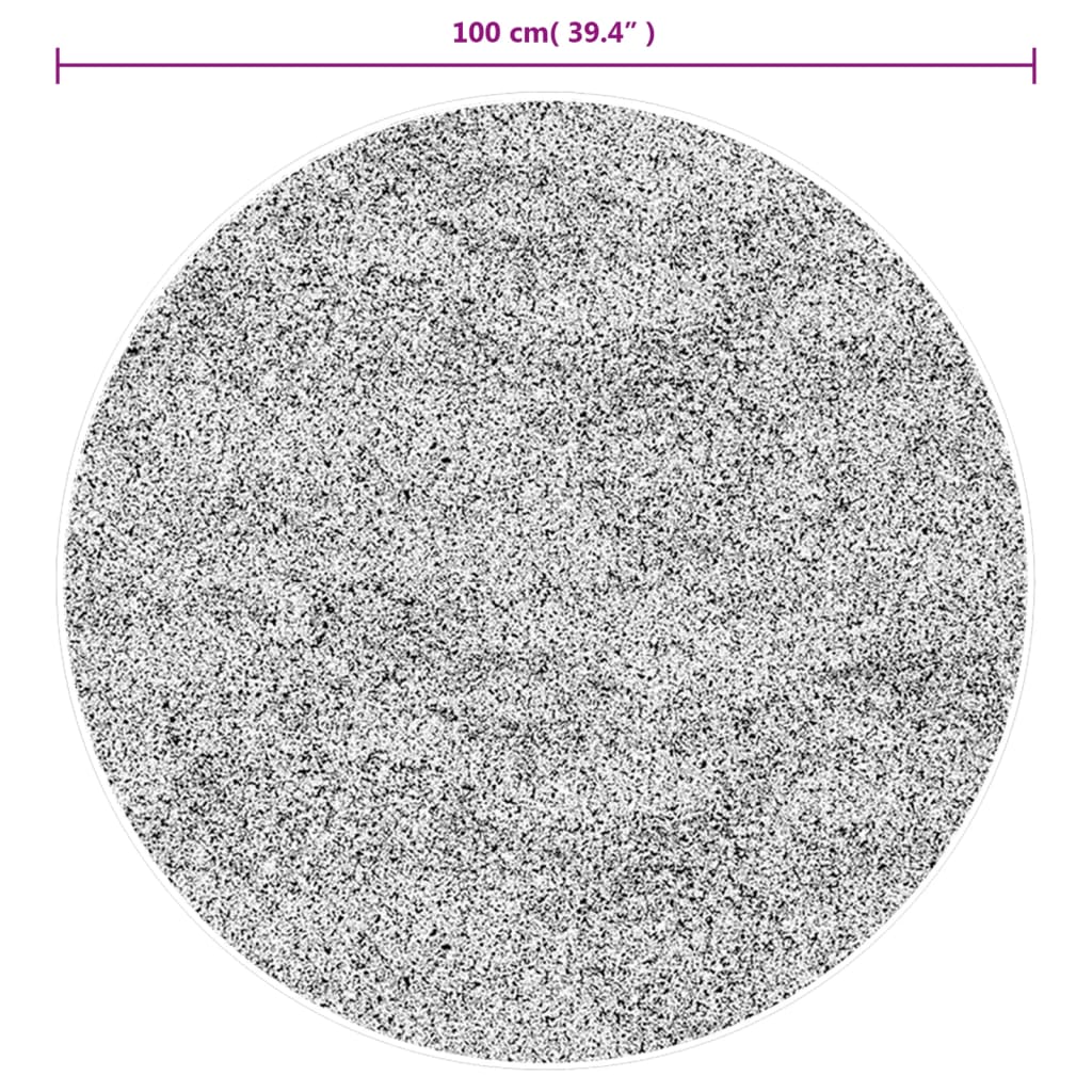 Tepih HUARTE kratkih vlakana mekani i perivi krem Ø 100 cm