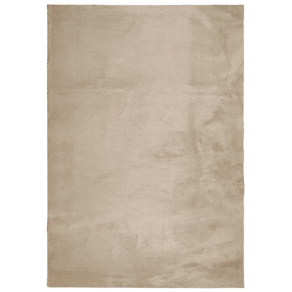 Tepih HUARTE kratka vlakna mek i periv boja pijeska 120x170 cm