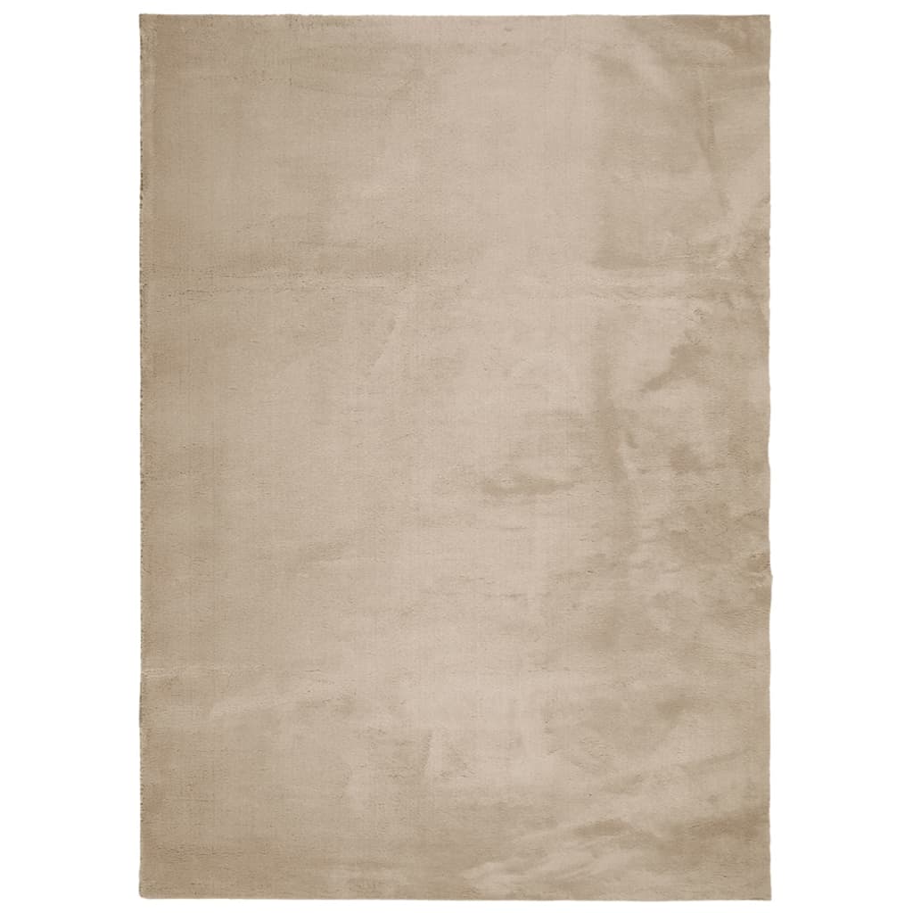 Tepih HUARTE kratka vlakna mek i periv boja pijeska 200x280 cm