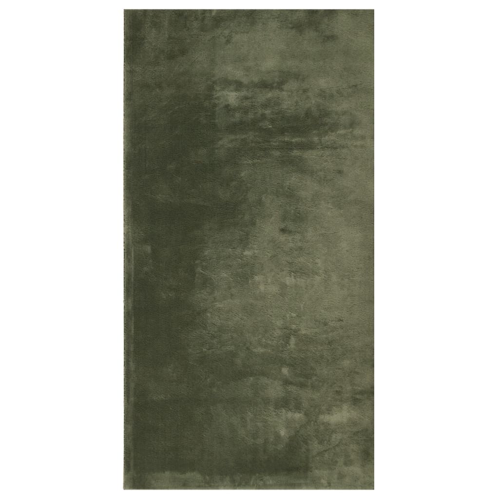 Tepih HUARTE kratkih vlakana mekani i perivi zeleni 60x110 cm