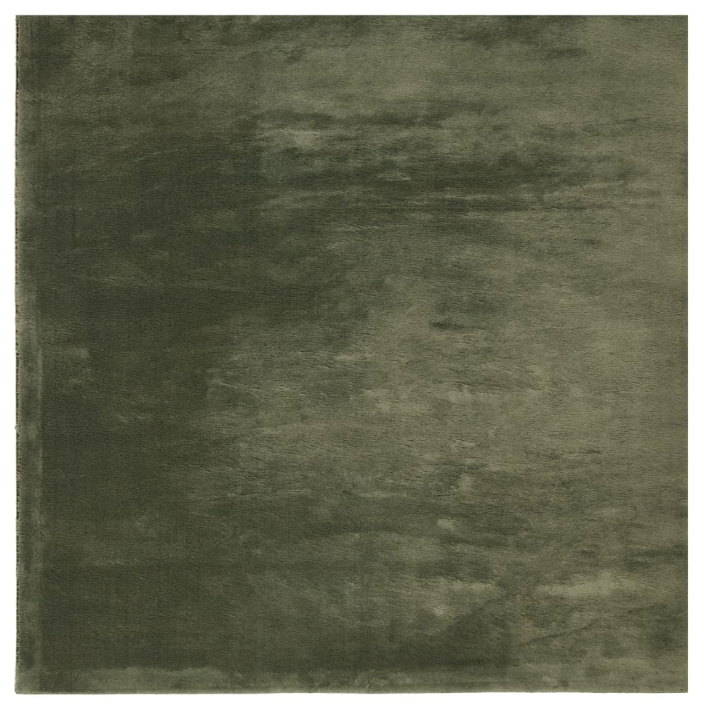 Tepih HUARTE kratkih vlakana mekani i perivi zeleni 120x120 cm