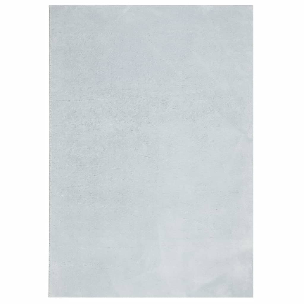 Tepih HUARTE kratkih vlakana mekani i perivi plavi 140x200 cm
