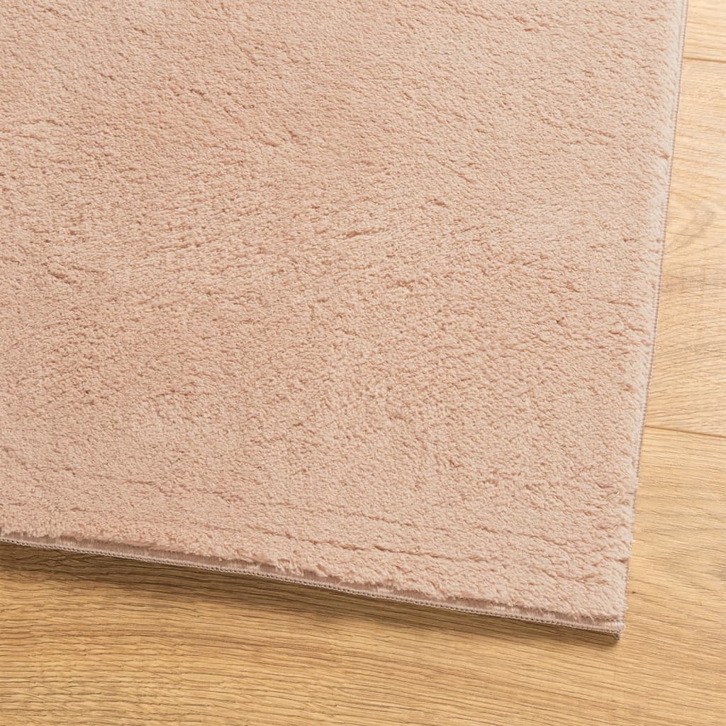 Tepih HUARTE kratkih vlakana mek i perivi ružičasti 160x230 cm