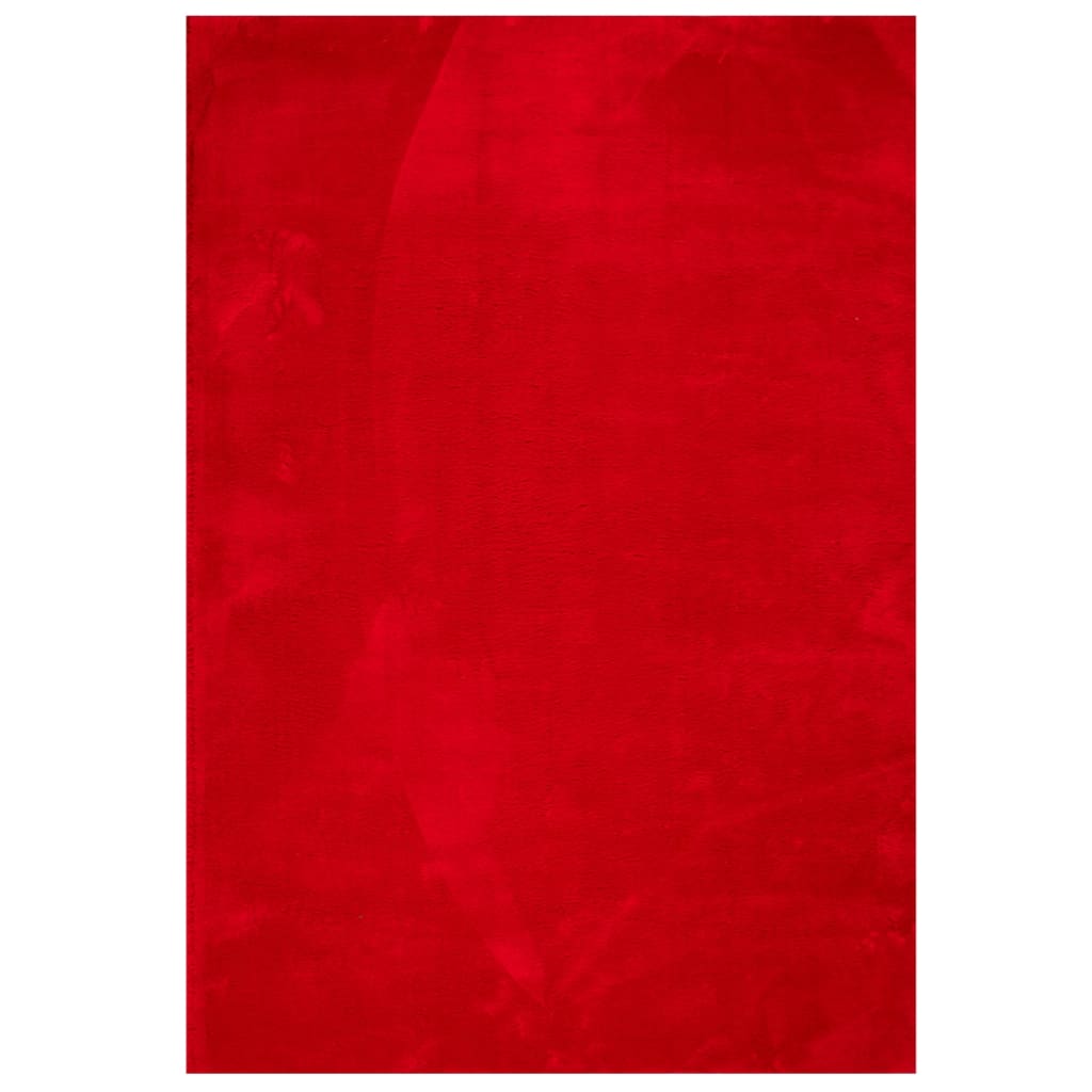 Tepih HUARTE kratkih vlakana mekani i perivi crveni 140x200 cm