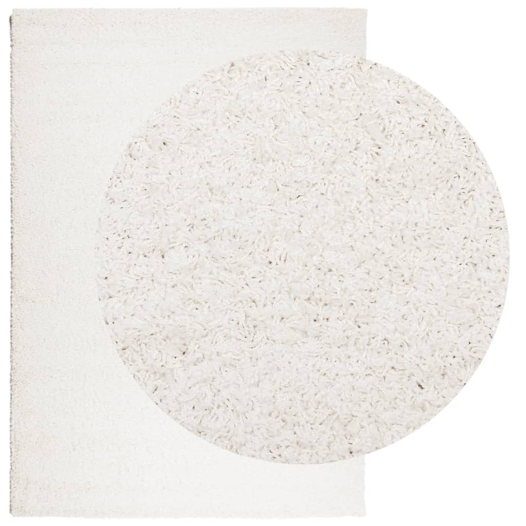 Čupavi tepih PAMPLONA visoka vlakna moderni krem 160 x 230 cm