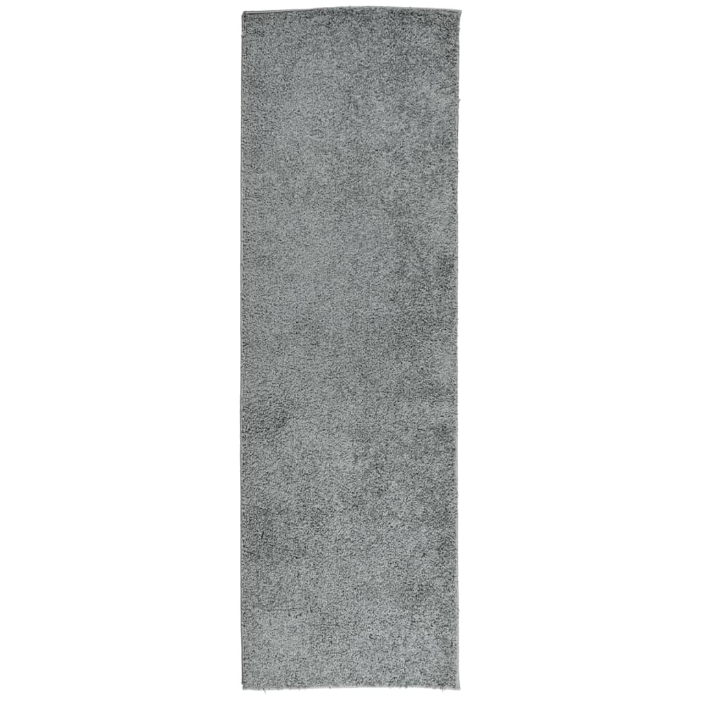 Čupavi tepih PAMPLONA visoka vlakna moderni zeleni 80x250 cm