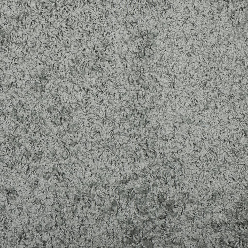 Čupavi tepih PAMPLONA visoka vlakna moderni zeleni 160 x 160 cm