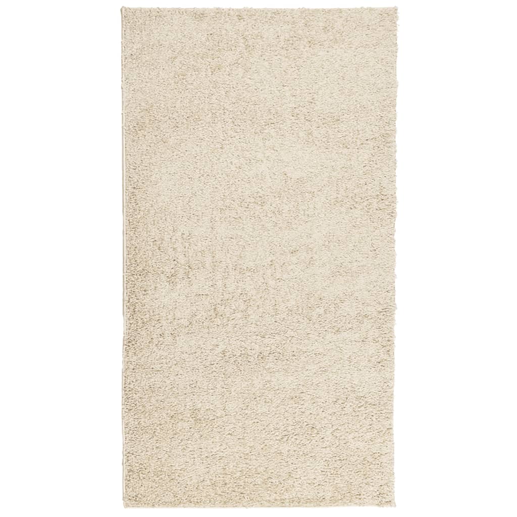 Čupavi tepih PAMPLONA visoka vlakna moderni zlatni 60 x 110 cm