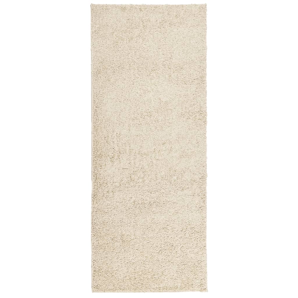 Čupavi tepih PAMPLONA visoka vlakna moderni zlatni 80 x 200 cm
