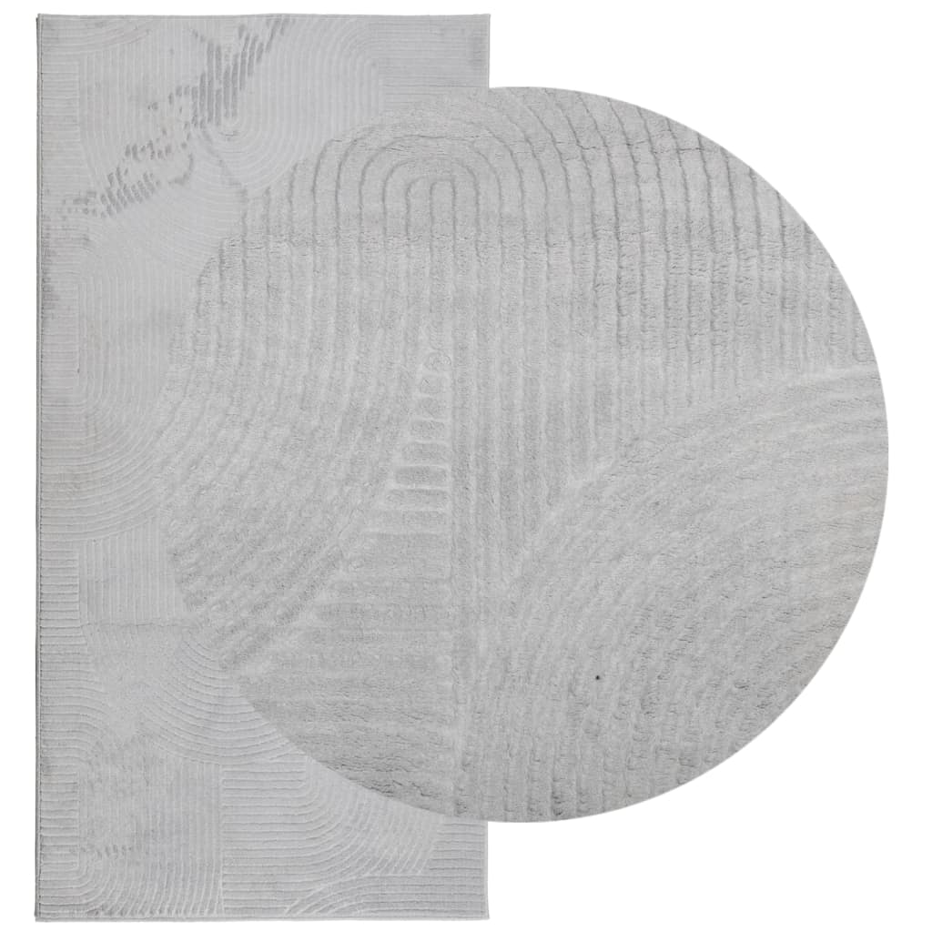 Tepih IZA kratka vlakna skandinavski izgled sivi 100x200 cm
