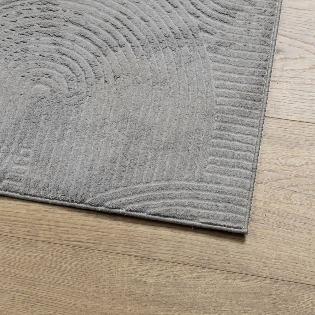 Tepih IZA kratka vlakna skandinavski izgled sivi 100x200 cm
