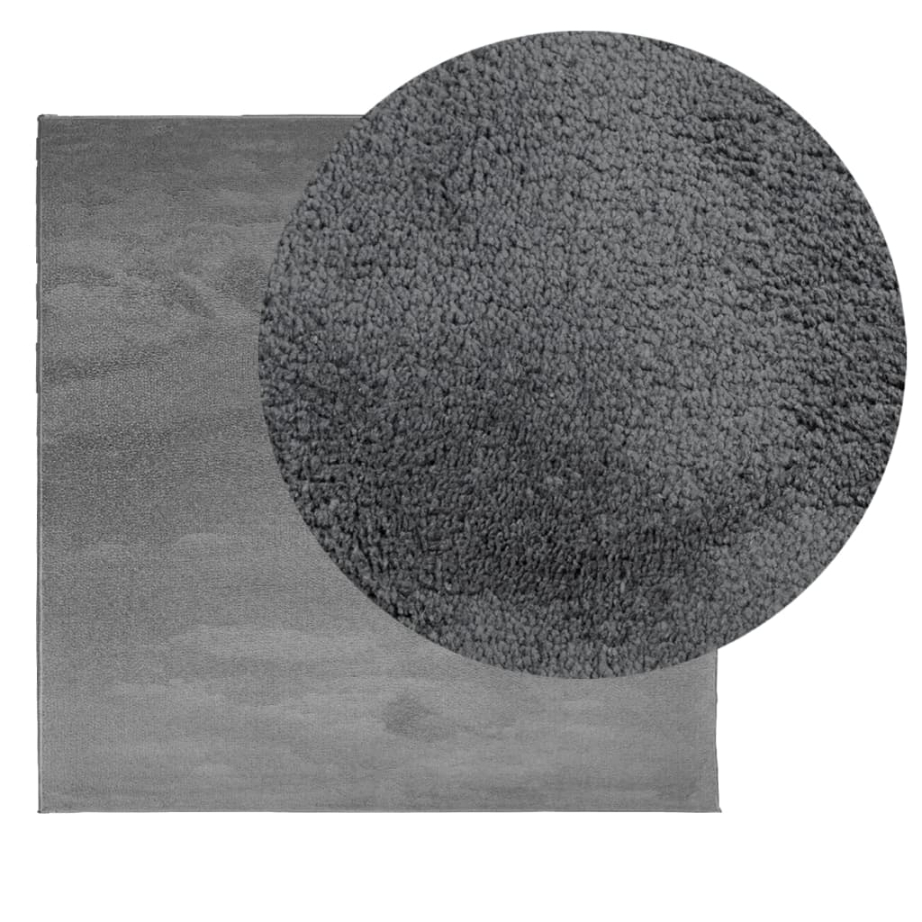 Tepih OVIEDO kratkih vlakana antracit 120 x 120 cm
