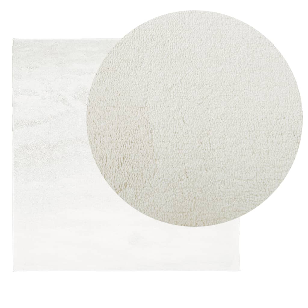 Tepih OVIEDO kratkih vlakana krem 120 x 120 cm