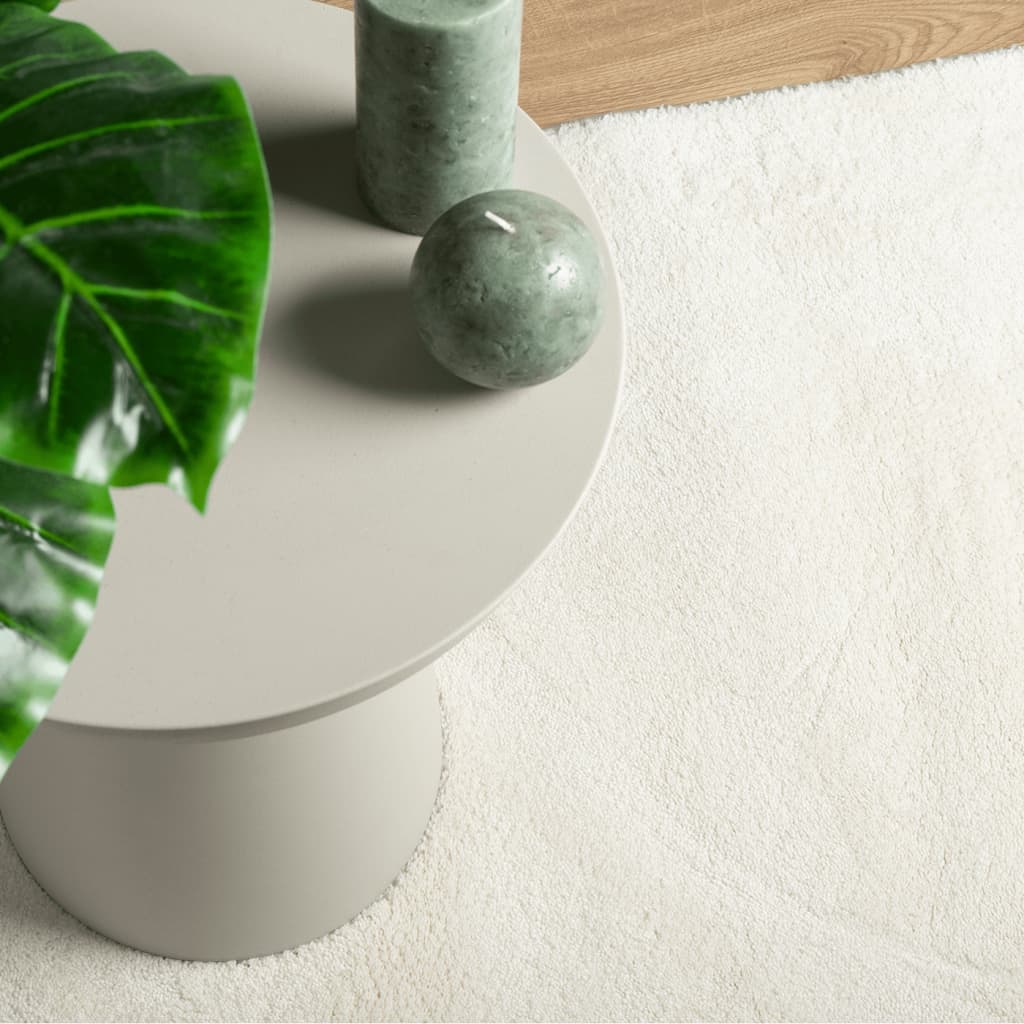 Tepih OVIEDO kratkih vlakana krem 120 x 120 cm