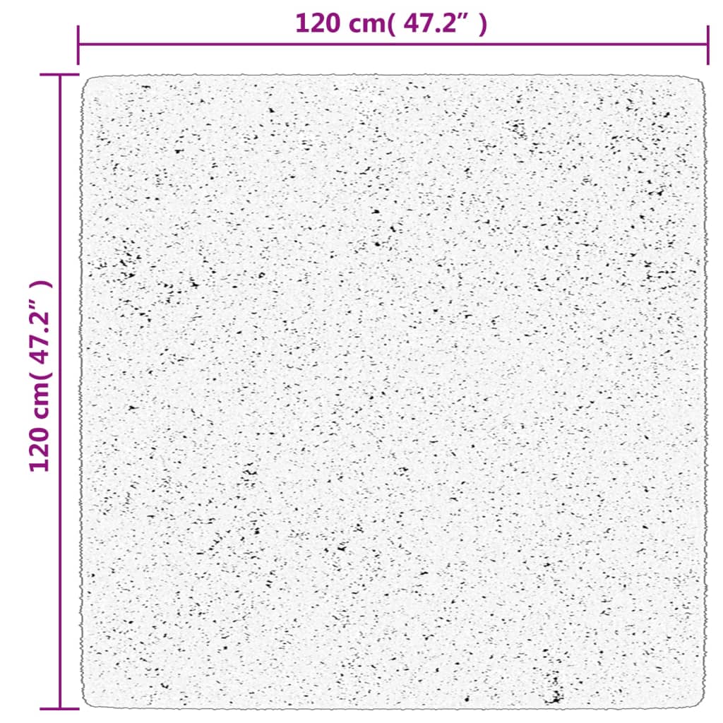 Tepih OVIEDO kratkih vlakana krem 120 x 120 cm