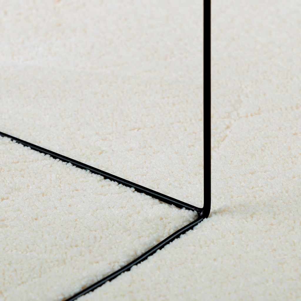 Tepih OVIEDO kratkih vlakana krem 200 x 200 cm