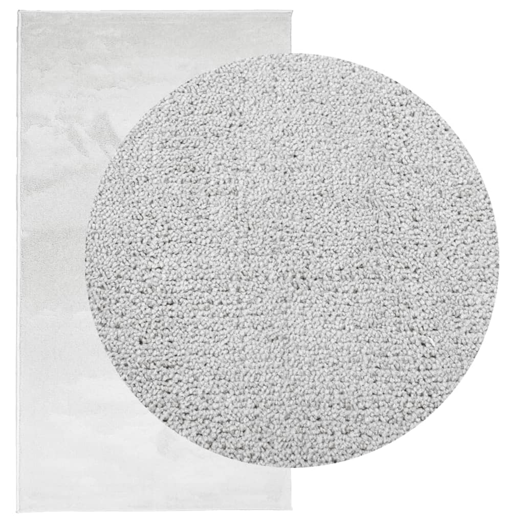 Tepih OVIEDO kratkih vlakana sivi 60 x 110 cm