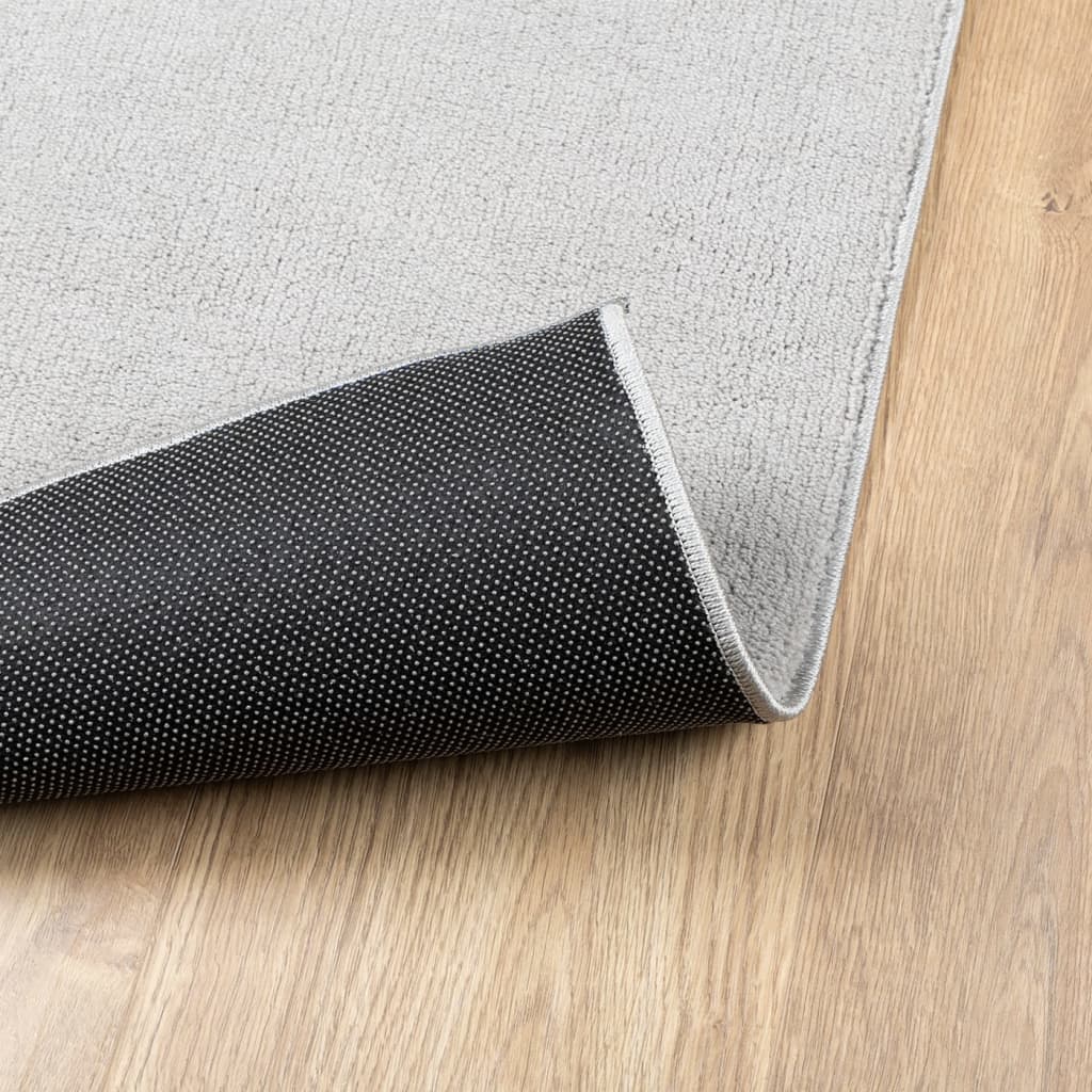 Tepih OVIEDO kratkih vlakana sivi 60 x 110 cm