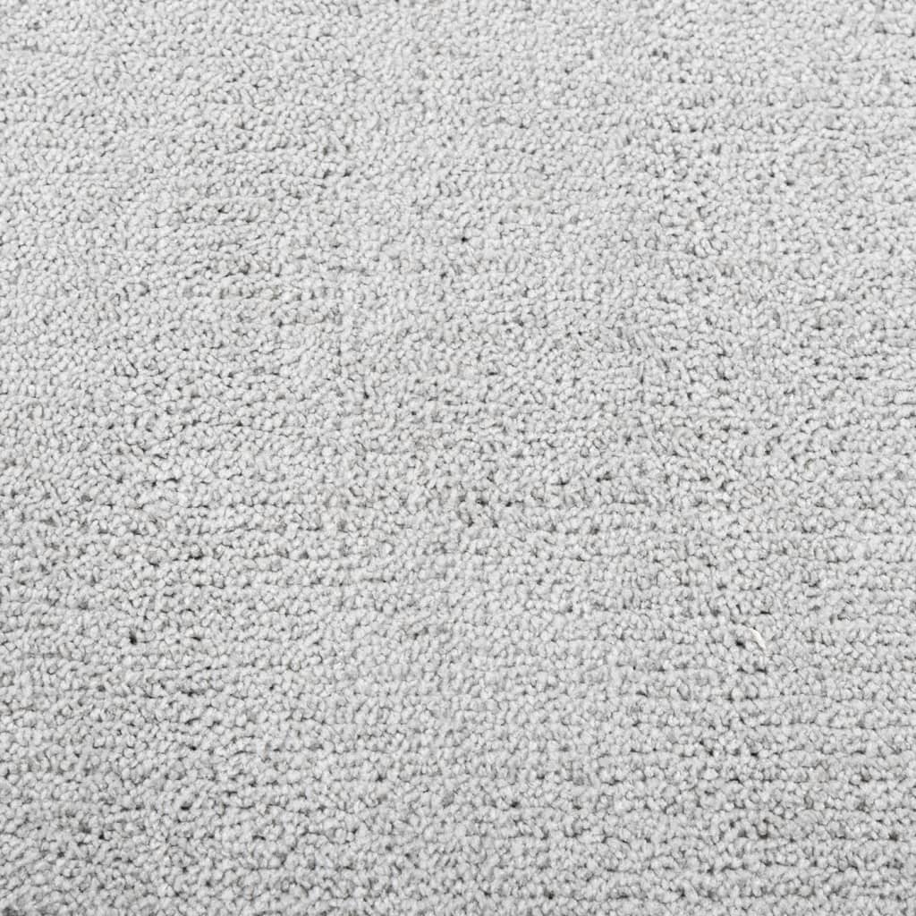 Tepih OVIEDO kratkih vlakana sivi 80 x 250 cm