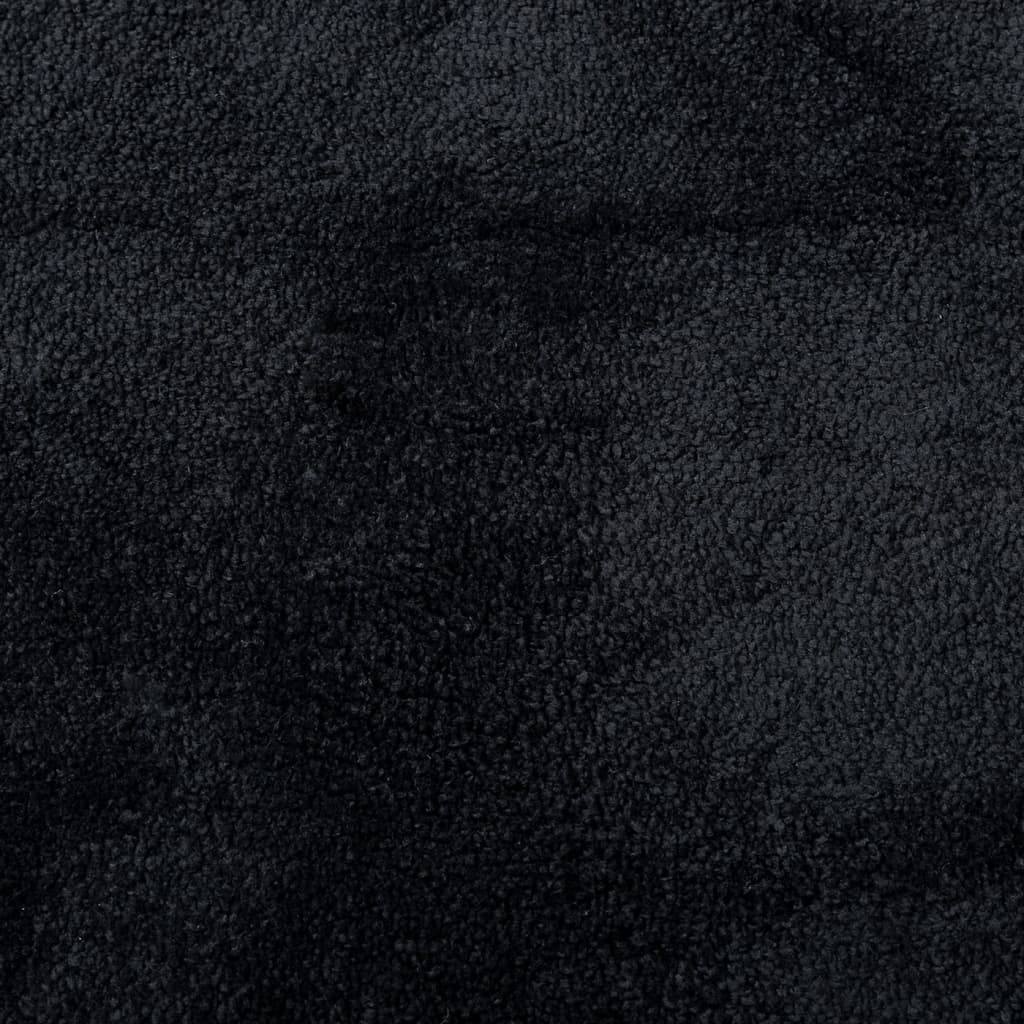 Tepih OVIEDO kratkih vlakana crni 200 x 280 cm