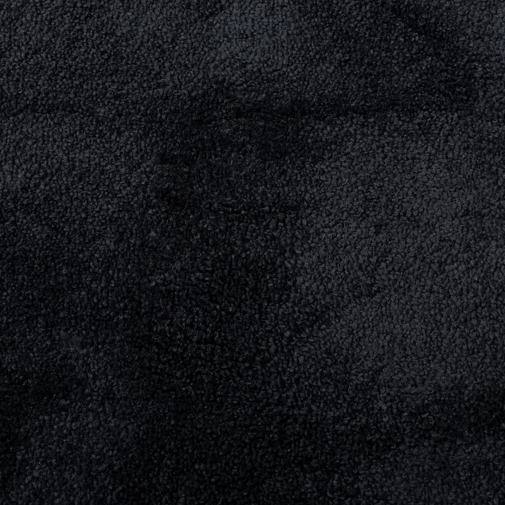 Tepih OVIEDO kratkih vlakana crni 240 x 240 cm