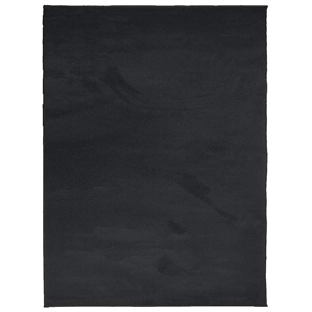 Tepih OVIEDO kratkih vlakana crni 240 x 340 cm