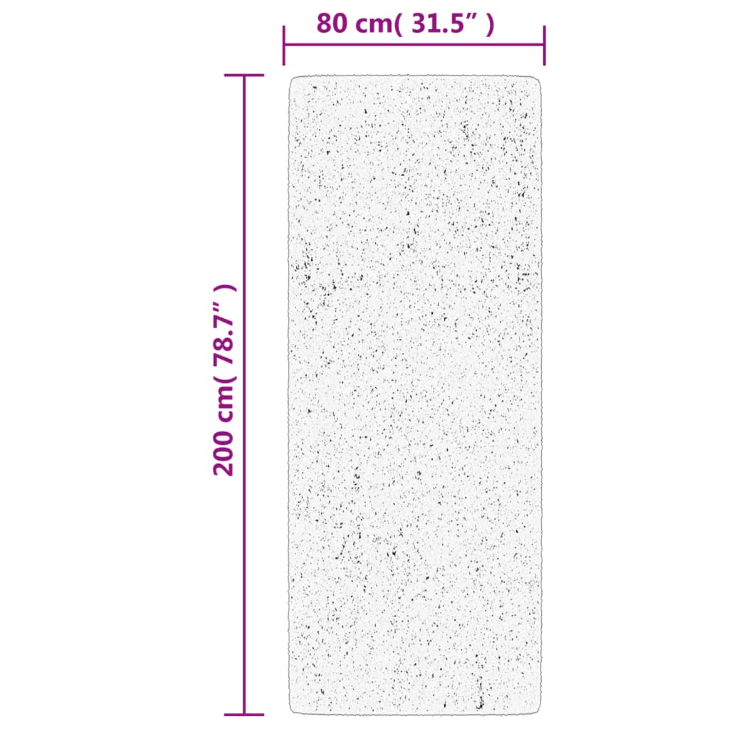 Tepih OVIEDO kratkih vlakana zeleni 80x200 cm