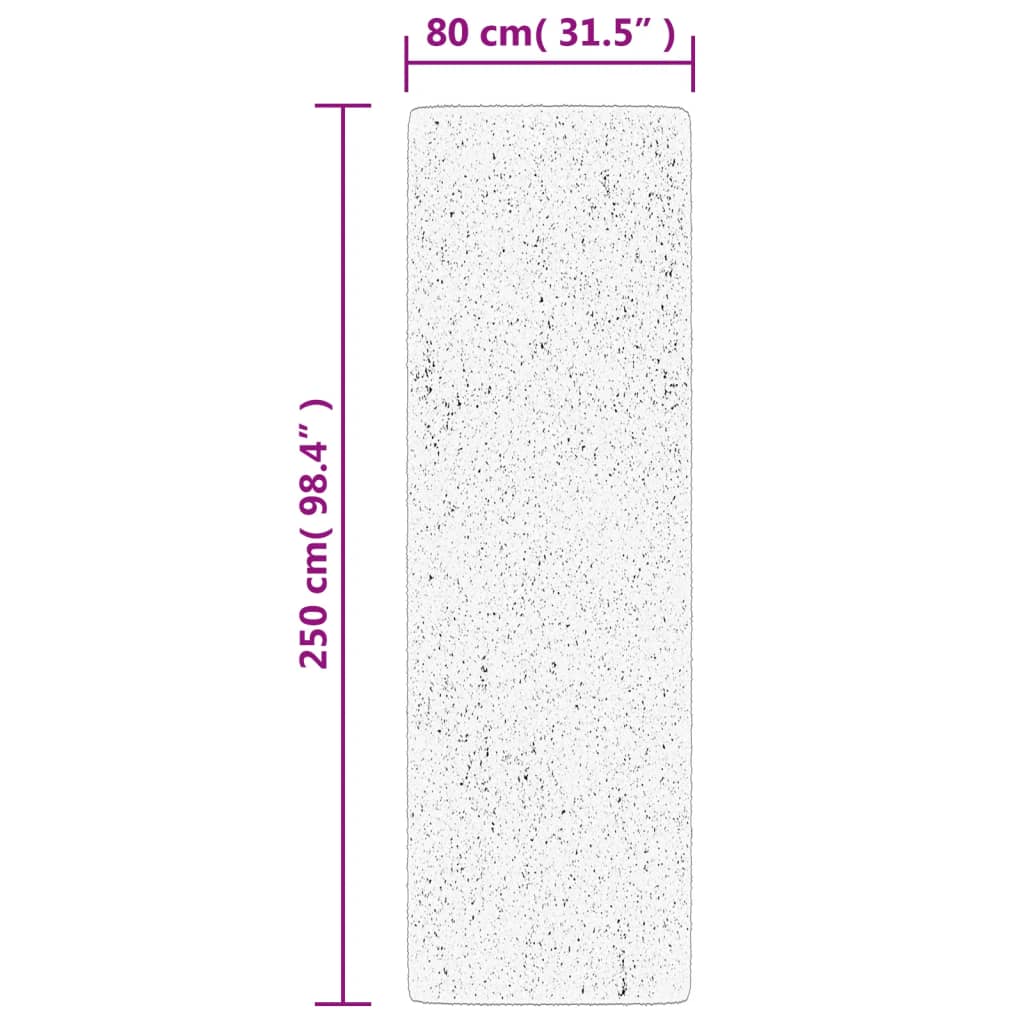 Tepih OVIEDO kratkih vlakana zeleni 80x250 cm