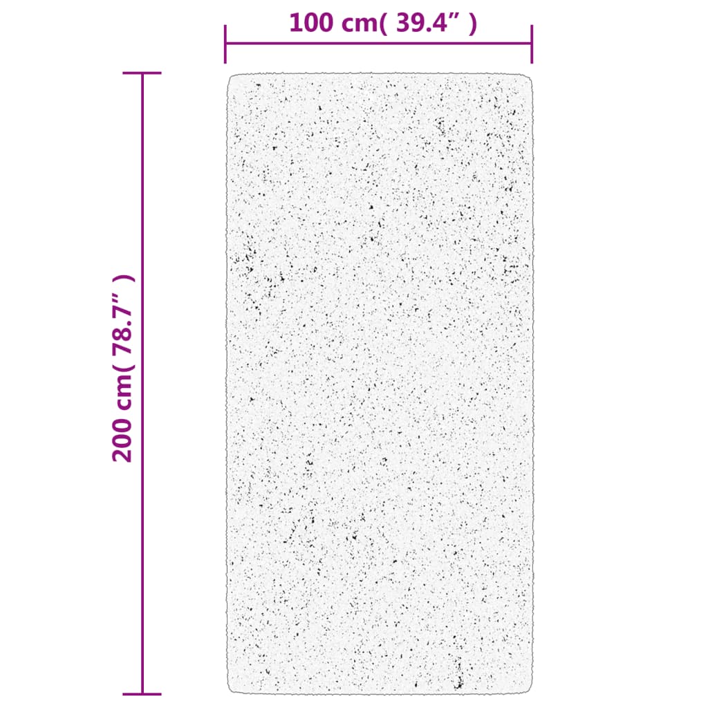 Tepih OVIEDO kratkih vlakana zeleni 100x200 cm