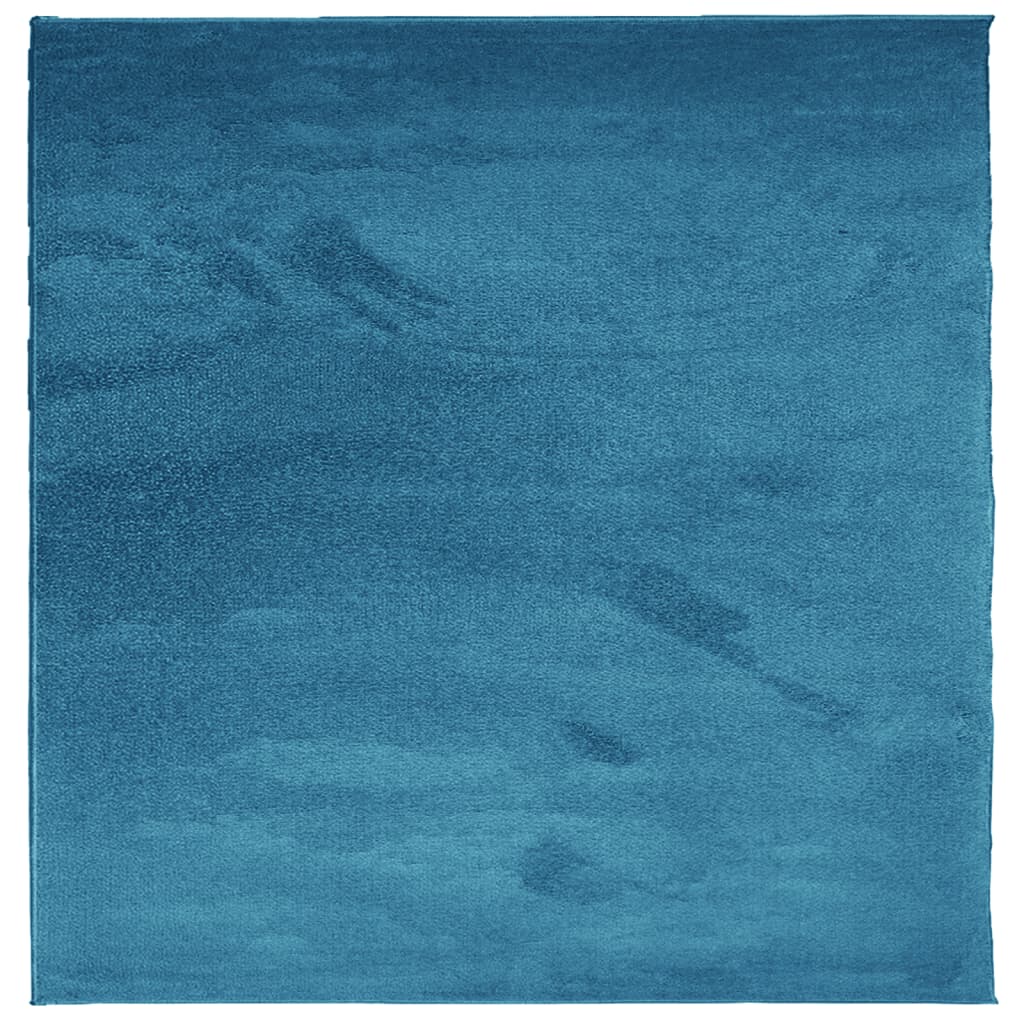 Tepih OVIEDO kratkih vlakana tirkizni 200x200 cm