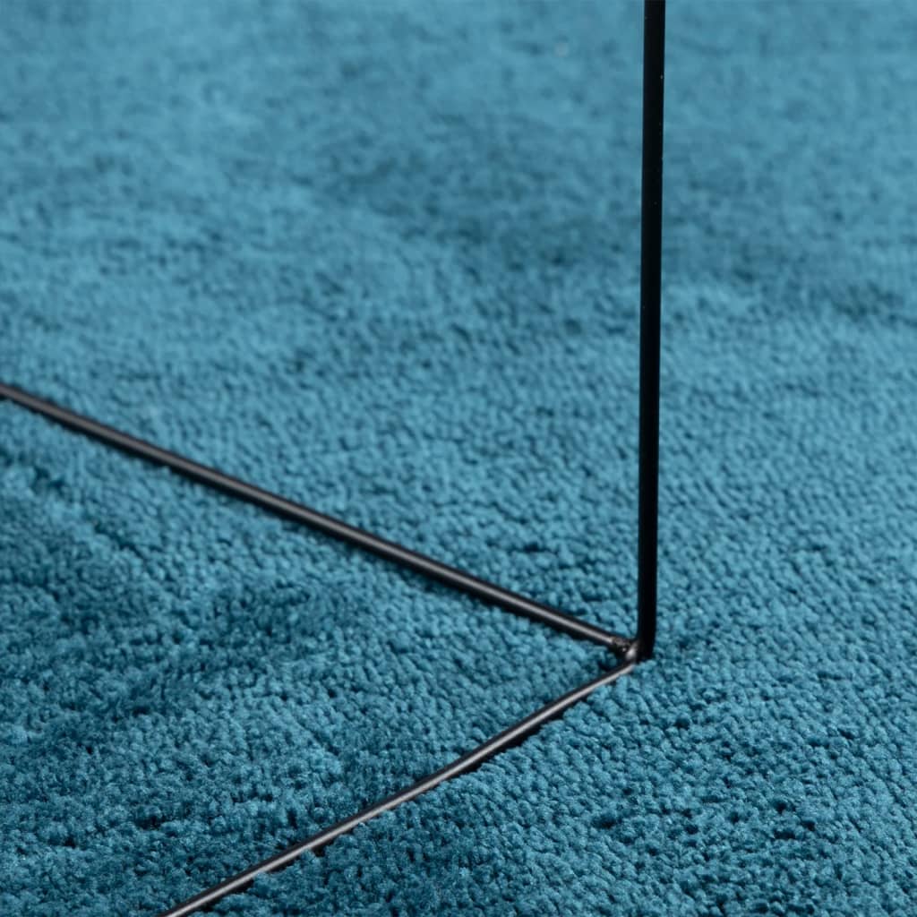 Tepih OVIEDO kratkih vlakana tirkizni Ø 200 cm